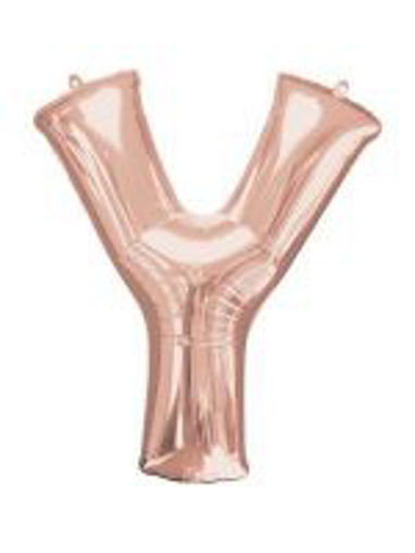 Picture of ROSE GOLD LETTER Y FOIL BALLOON